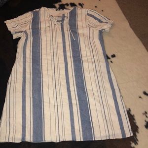 Signature studio linen dress with lining